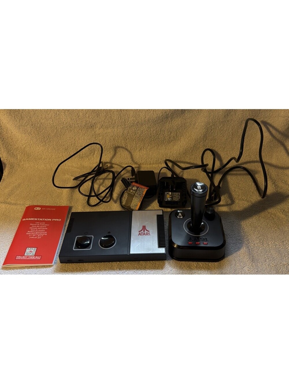 Atari Gamestation Pro DGUNL-7012 HDMI USB-C Mini Console Tested No Issues